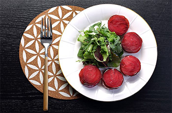 Recipes – Beetroot Napoleon with Honey Drizzled Goats Cheese  (gluten free, refined sugar free, veggie)