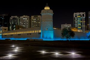 Landmarks illuminated in blue across Abu Dhabi for  World Autism Awareness Day